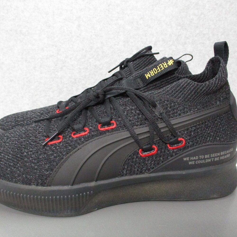 Puma Basketball Meek Mill Clyde Court Reform Mens Sz 10.5 Black/Red